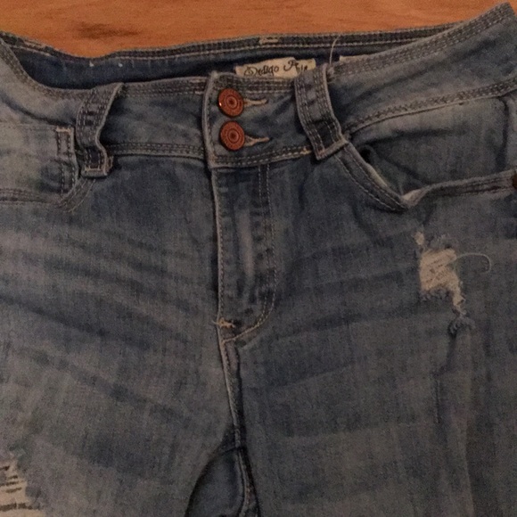 High Waisted Distressed Jeggings 05 - Picture 2 of 4